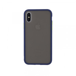 Viedtālruņa aizmugurējais vāciņš Samsung Galaxy A52 / A52 5G / A52s 5G Colored Buttons Zila, Caurspīdīga