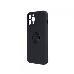 Viedtālruņa aizmugurējais vāciņš Samsung Galaxy A30S / A50 / A50S Finger Grip Black