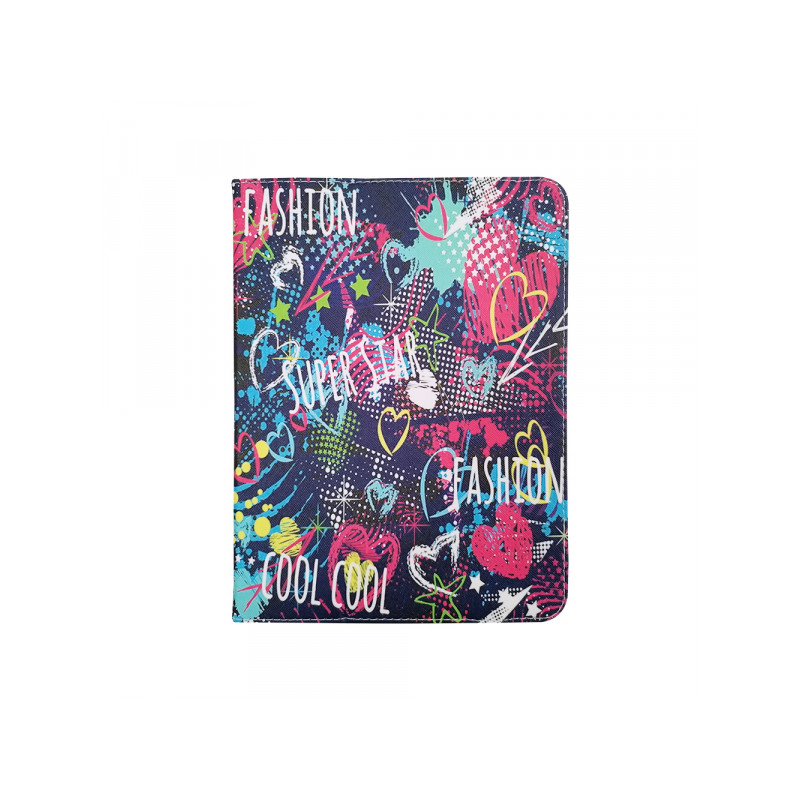 Planšetdatora universālais maciņš Graffiti Girl Miksēta, Ar Dizainu