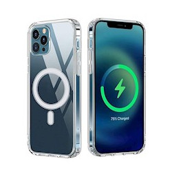 Viedtālruņa aizmugurējais vāciņš Apple iPhone 17 Anti Shock 1.5mm MagSafe Caurspīdīga