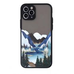 Viedtālruņa aizmugurējais vāciņš Apple iPhone 6/6S Ultra Trendy Landscape 2 Transparent, With Design