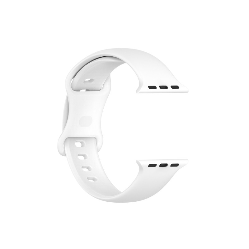 Viedpulksteņa siksniņa Apple Silicone Band size M White
