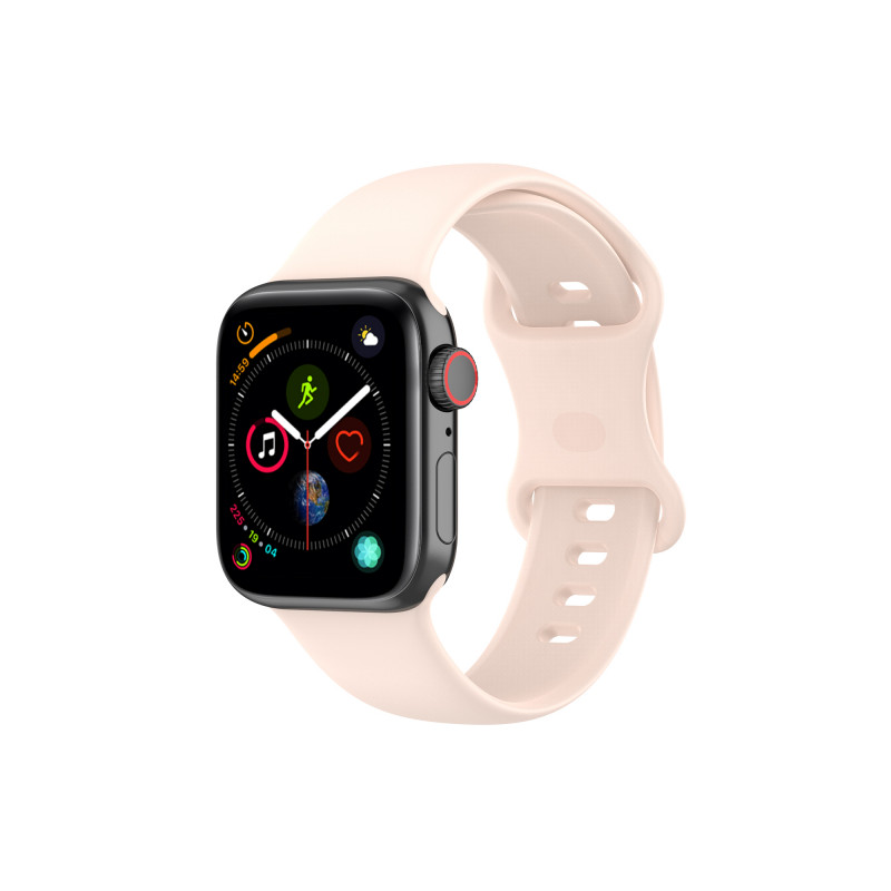 Viedpulksteņa siksniņa Apple Silicone Band size M Pink