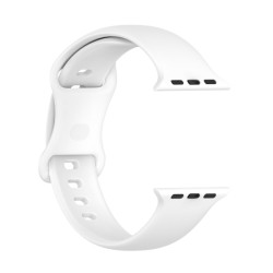 Viedpulksteņa siksniņa Apple Silicone Band size M White
