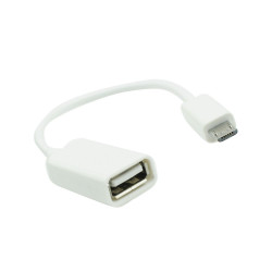 Kaablimuundur USB-kaabel Micro USB-kaabli kaudu Valge
