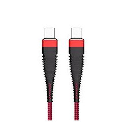 Kabelis Armor Type-C to Type-C Sarkana