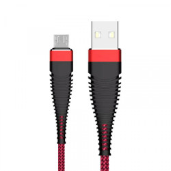 Kaabel Armor USB-A - Micro USB Punane