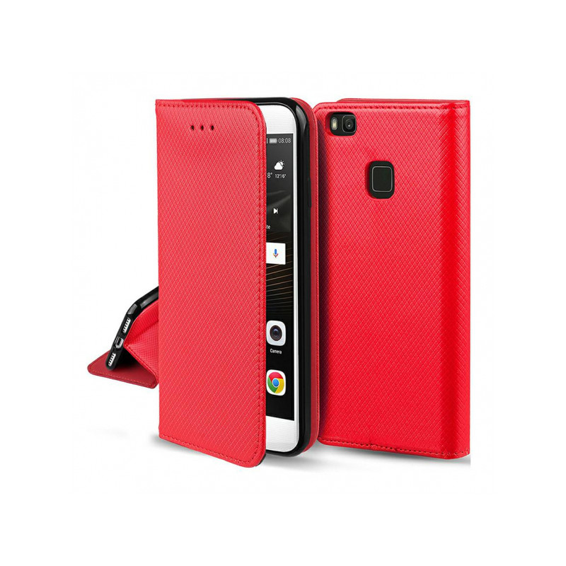 Viedtālruņa atveramais maciņš Xiaomi Redmi Note 9 Pro / Pro Max / S Smart Magnet Sarkana