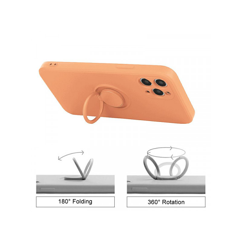 Viedtālruņa aizmugurējais vāciņš Apple iPhone 13 Pro Pastel Ring Oranža