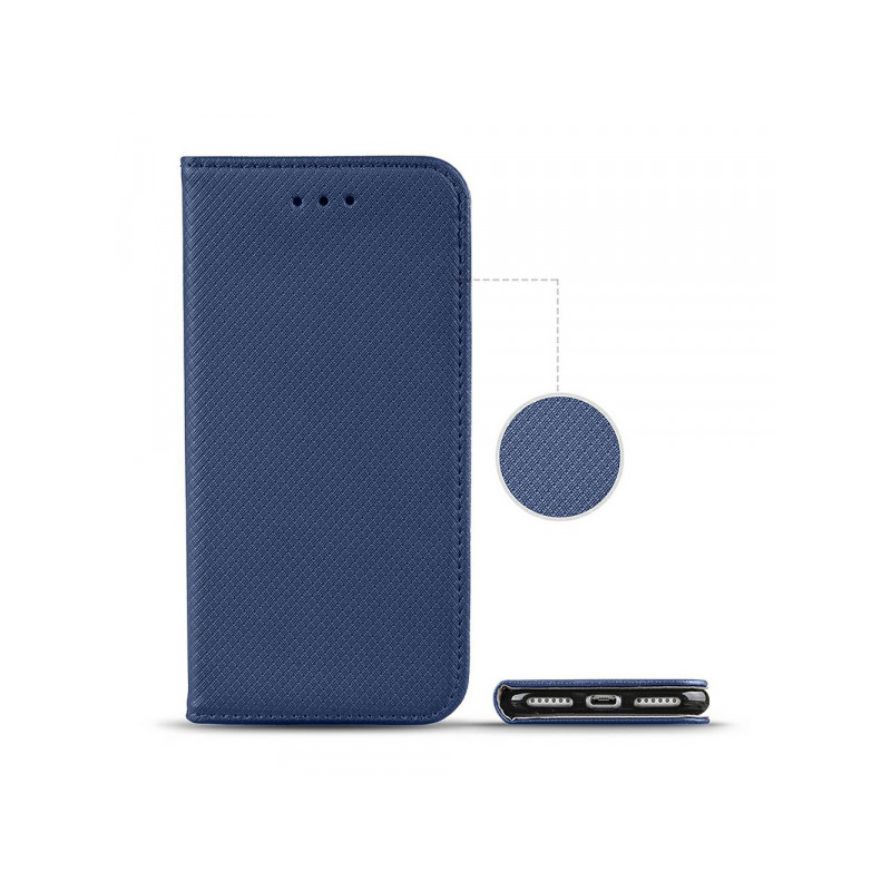 Viedtālruņa atveramais maciņš Apple iPhone 12 Pro Max Smart Magnet Tumši zila