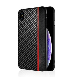 Viedtālruņa aizmugurējais vāciņš Samsung Galaxy Note 10 Lite Mulsae Carbon Black, With Design