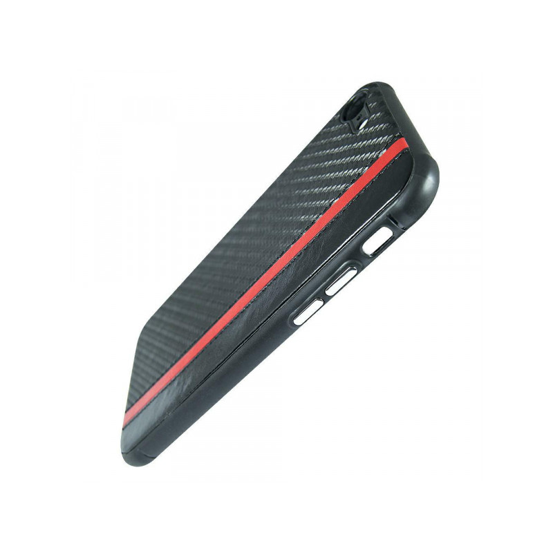 Viedtālruņa aizmugurējais vāciņš Samsung Galaxy A30S / A50 / A50S Mulsae Carbon Melna, Ar Dizainu