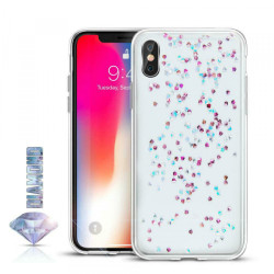 Viedtālruņa aizmugurējais vāciņš Samsung Galaxy A30S / A50 / A50S Diamond Transparent, With Design