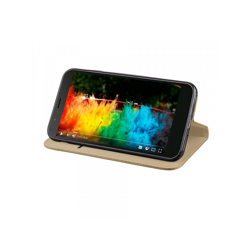 Nutitelefoni klapiümbris Xiaomi Redmi 9C Nutikas magnet Kuldne