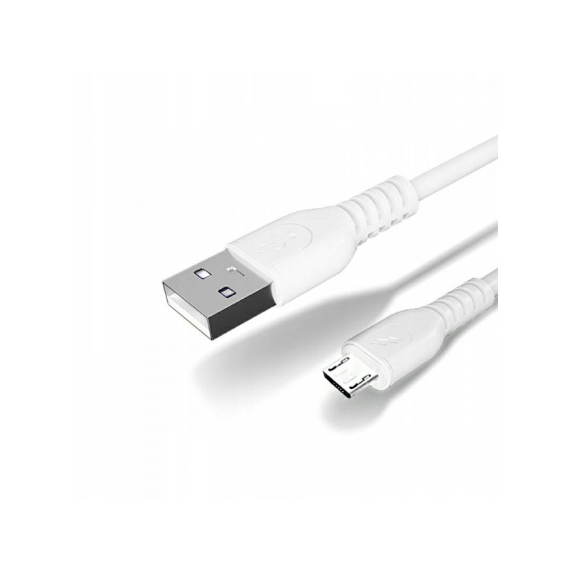 Kabelis M58 USB-A to Micro USB Balta