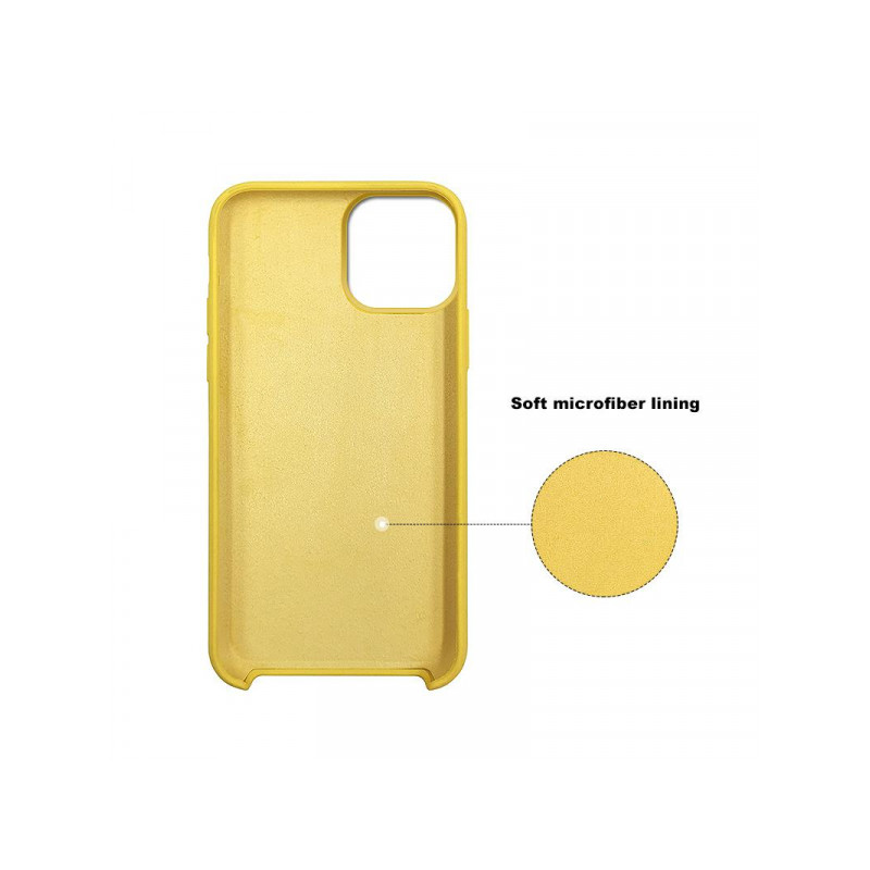 Viedtālruņa aizmugurējais vāciņš Samsung Galaxy S21 Liquid Box Dzeltena