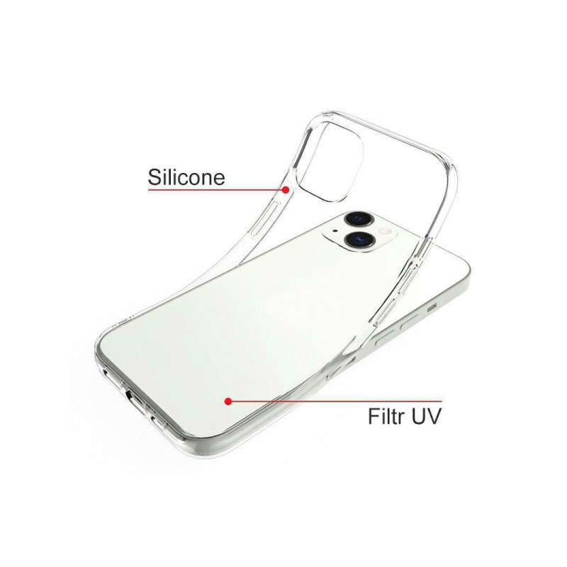 Viedtālruņa aizmugurējais vāciņš Apple iPhone 13 Pro Max BC Silikon 2.0mm Transparent
