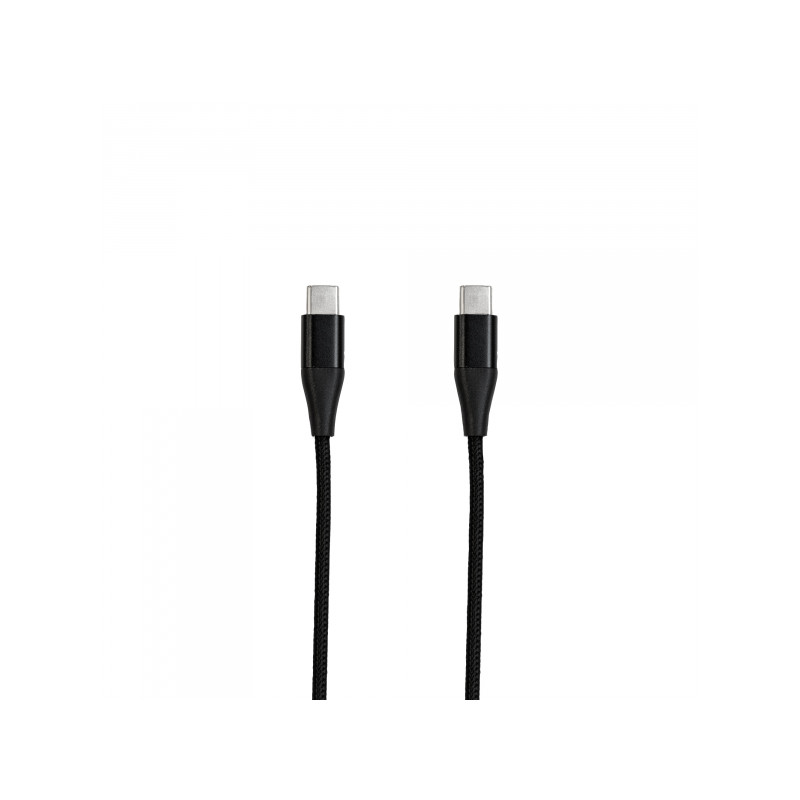 Kabelis Braided Type-C to Type-C Melna