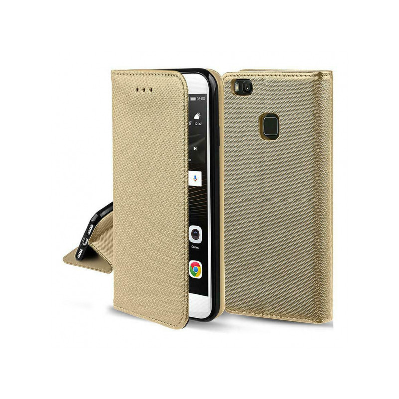 Viedtālruņa atveramais maciņš Apple iPhone 13 Pro Max Smart Magnet Gold