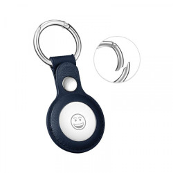 Viedā piekariņa maciņš Apple Leather Case Tumši zila