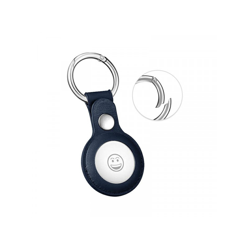 Viedā piekariņa maciņš Apple Leather Case Tumši zila