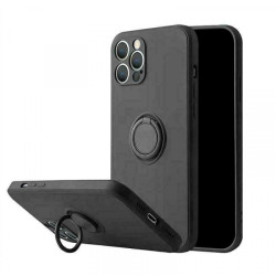 Viedtālruņa aizmugurējais vāciņš Samsung Galaxy A12 Pastel Ring Black