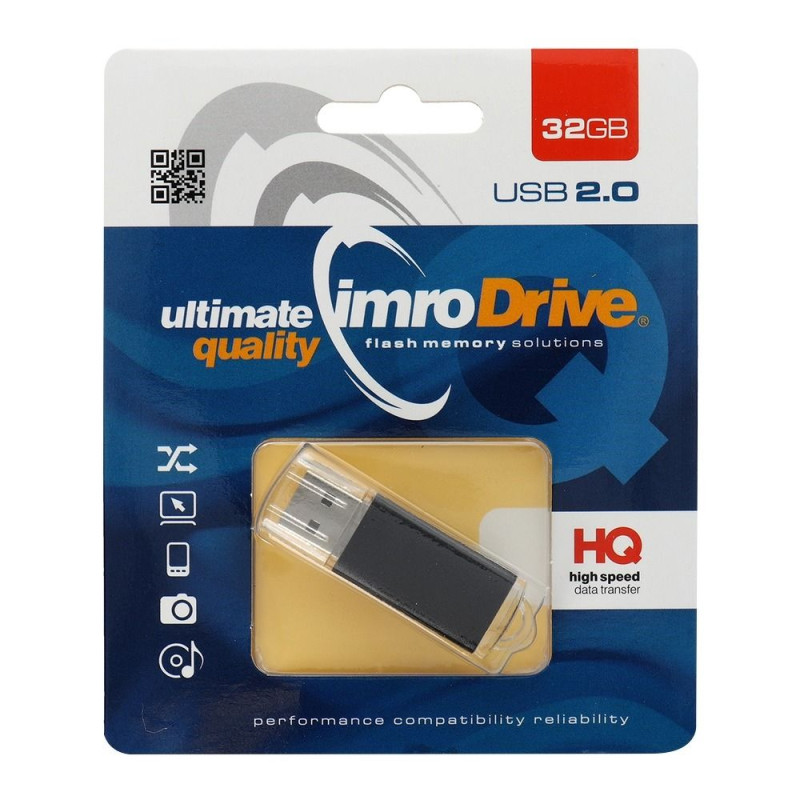 Väline mälu Universaalne 32 GB USB 2.0 mälupulk Must