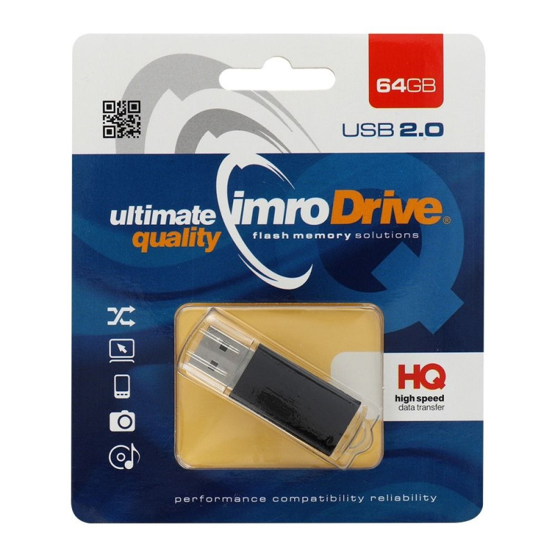 Ārējā atmiņa Universal 64GB USB 2.0 Melna