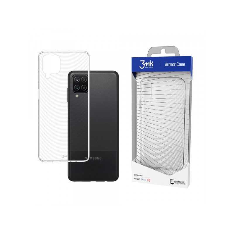 Viedtālruņa aizmugurējais vāciņš Samsung Galaxy A12 All-Safe ArmorCase Caurspīdīga