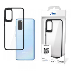 Viedtālruņa aizmugurējais vāciņš Samsung Galaxy S20 Satin Armor Case + Melna, Caurspīdīga