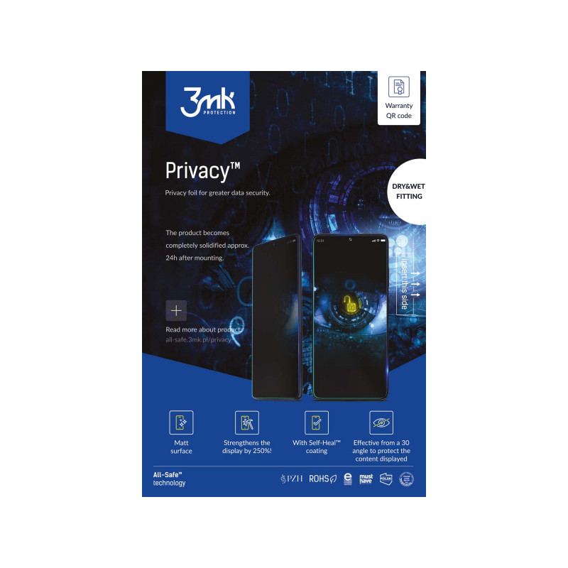 Viedtālruņa aizsargplēve All-Safe Privacy Phone Sell