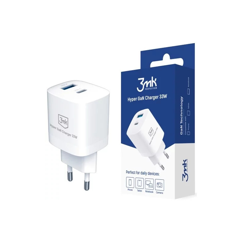 Strāvas adapteris Hyper GaN 33W White
