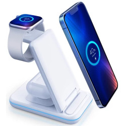 Bezvadu lādētājs Hyper Wireless Charger 3 in 1 15W White