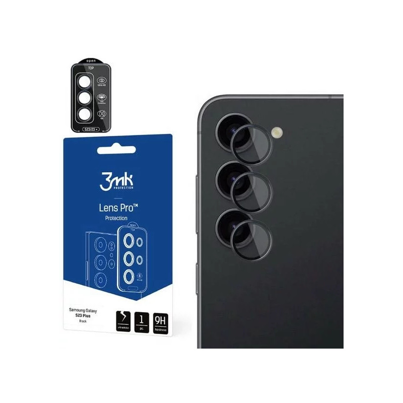 Nutitelefoni kaamerakaitse Samsung Galaxy S23 Objektiiv Pro Must