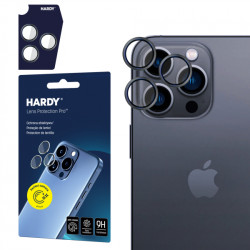 Viedtālruņa kameras aizsargstikls Apple iPhone 15 Pro Max Hardy Lens Melna