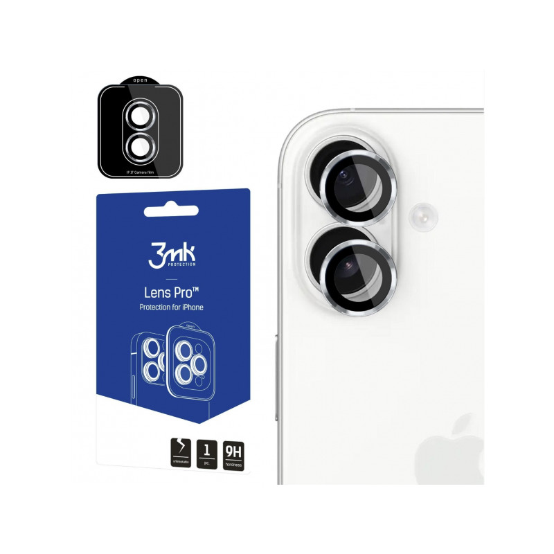 Viedtālruņa kameras aizsargstikls Apple iPhone 17 Lens Pro Sudraba