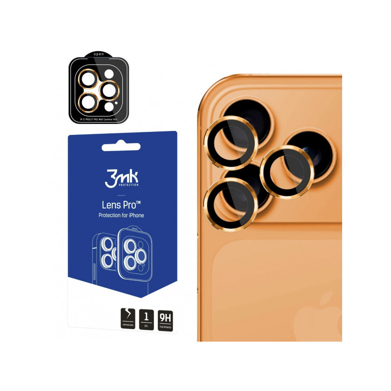 Nutitelefoni kaamerakaitse Õun iPhone 17 Pro Max Objektiiv Pro Oranž