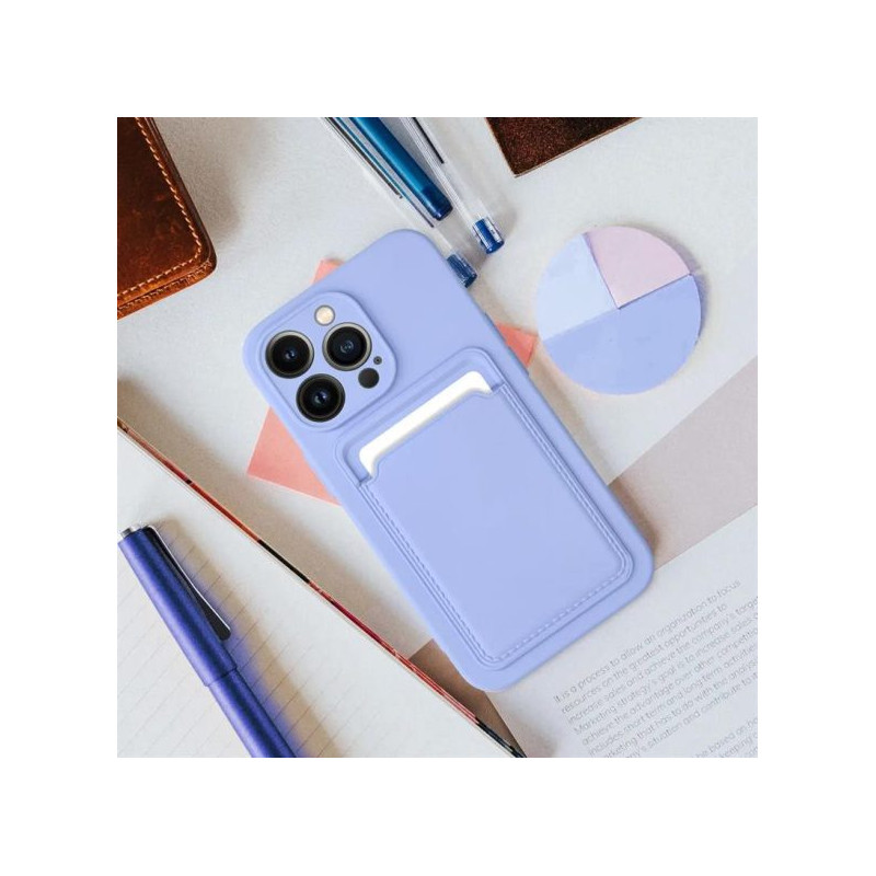 Viedtālruņa aizmugurējais vāciņš Samsung Galaxy S22 Ultra CARD Case Violet