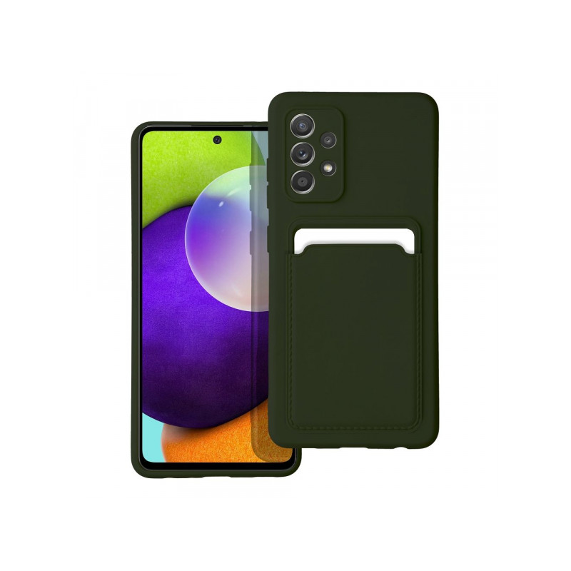 Nutitelefoni tagakaas Samsung Galaxy A52 / A52 5G / A52s 5G KAARDIKORD Roheline