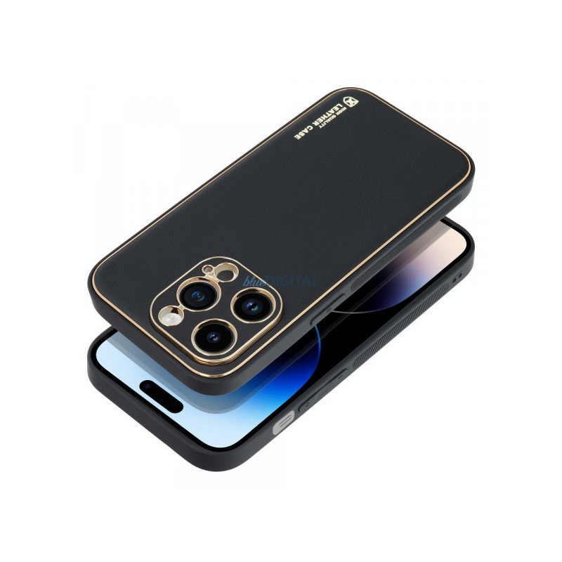 Nutitelefoni tagakaas Õun iPhone 14 Plus Nahk Must