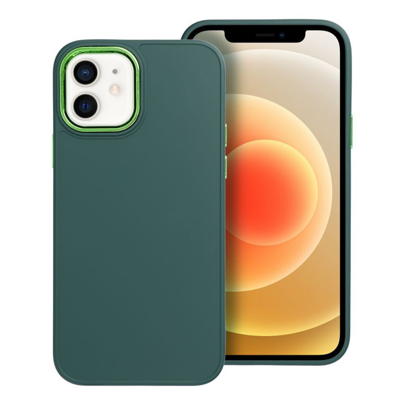 Viedtālruņa aizmugurējais vāciņš Apple iPhone 12/12 Pro Frame Green