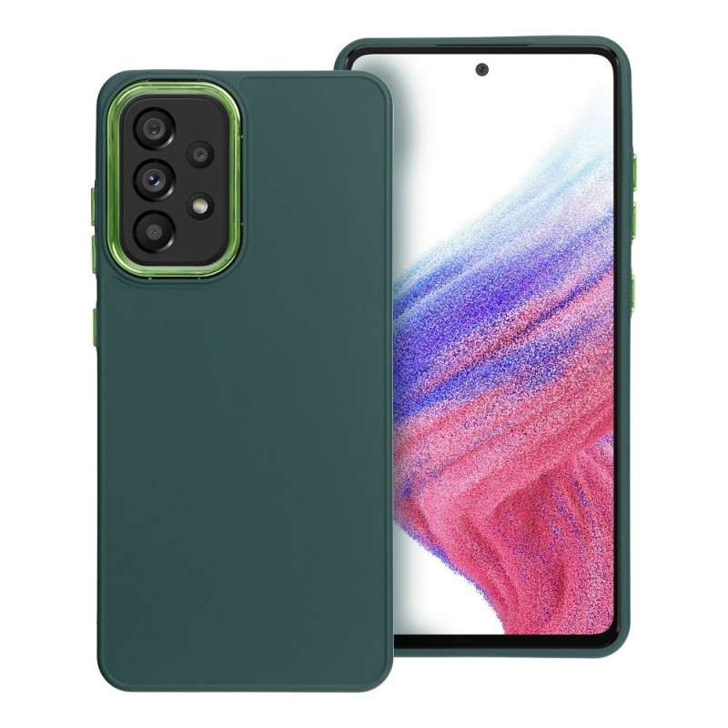 Viedtālruņa aizmugurējais vāciņš Samsung Galaxy A52 / A52 5G / A52s 5G Frame case Zaļa