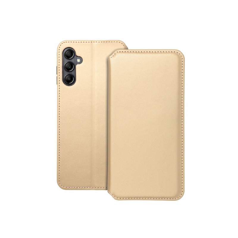 Nutitelefoni klapiümbris Samsung Galaxy A14 5G Kahe taskuga raamat Kuldne