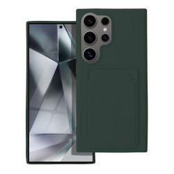 Viedtālruņa aizmugurējais vāciņš Samsung Galaxy S24 Ultra CARD Case Green