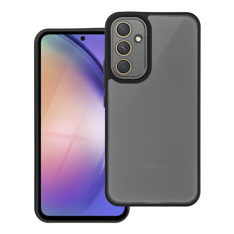 Viedtālruņa aizmugurējais vāciņš Samsung Galaxy A54 5G Variete Melna, Caurspīdīga