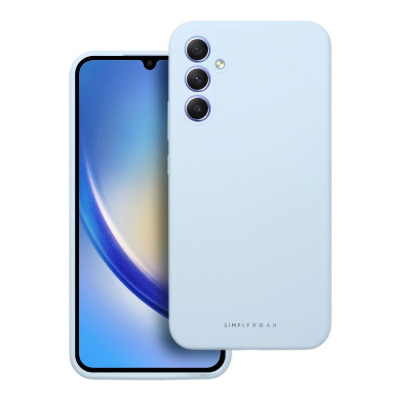 Nutitelefoni tagakaas Samsung Galaxy A34 5G Pilve nahk Helesinine