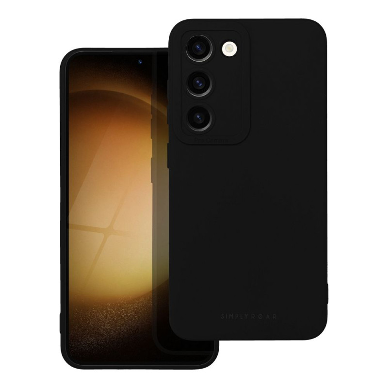 Viedtālruņa aizmugurējais vāciņš Samsung Galaxy S23 Luna Melna