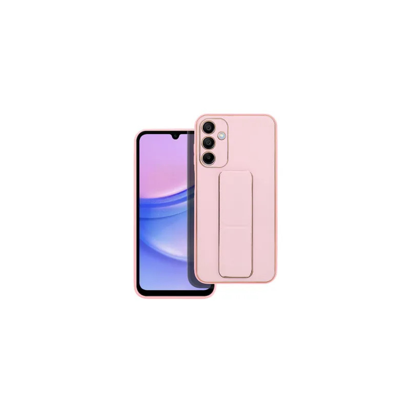 Viedtālruņa aizmugurējais vāciņš Samsung Galaxy A15 5G Kickstand Case Rozā