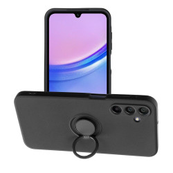Viedtālruņa aizmugurējais vāciņš Samsung Galaxy A15 5G Silicone Ring Melna