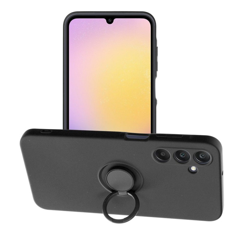 Viedtālruņa aizmugurējais vāciņš Samsung Galaxy A25 5G Silicone Ring Melna